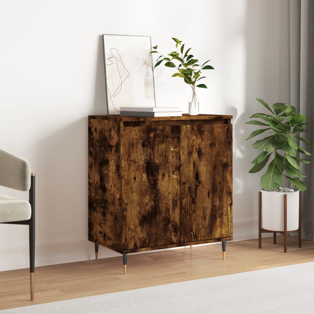 vidaXL Sideboard Smoked Oak 60x35x70 cm Engineered Wood 1