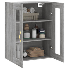 vidaXL Wall Mounted Cabinet Grey Sonoma 69.5x34x90 cm 5