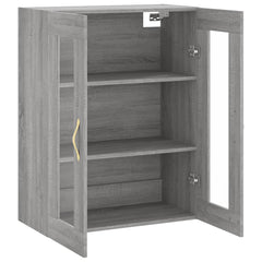 vidaXL Wall Mounted Cabinet Grey Sonoma 69.5x34x90 cm 6