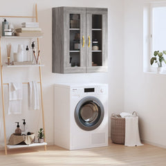 vidaXL Wall Mounted Cabinet Grey Sonoma 69.5x34x90 cm 1
