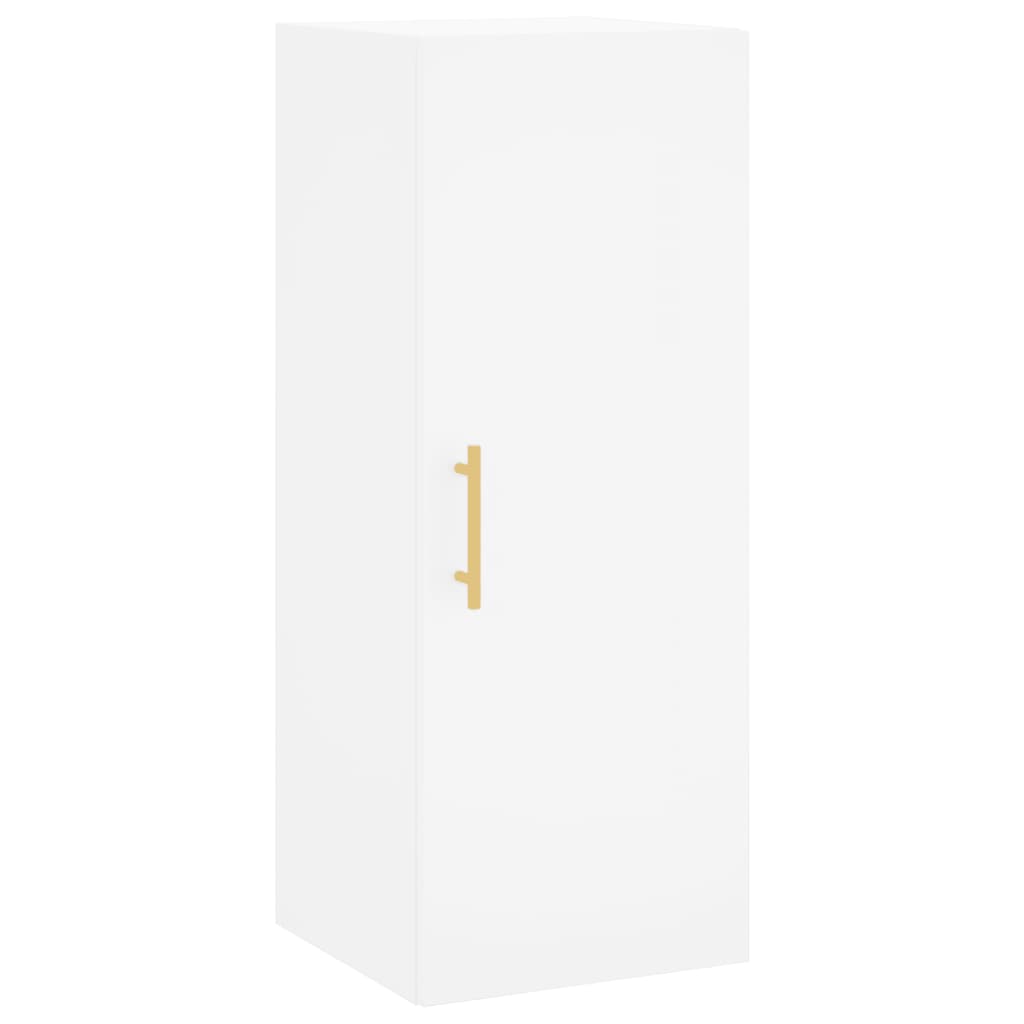 vidaXL Wall Mounted Cabinet White 34.5x34x90 cm 2