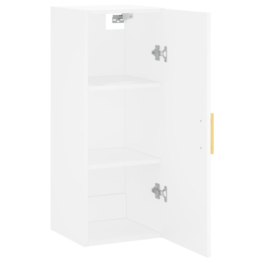 vidaXL Wall Mounted Cabinet White 34.5x34x90 cm 6