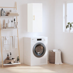 vidaXL Wall Mounted Cabinet White 34.5x34x90 cm 1