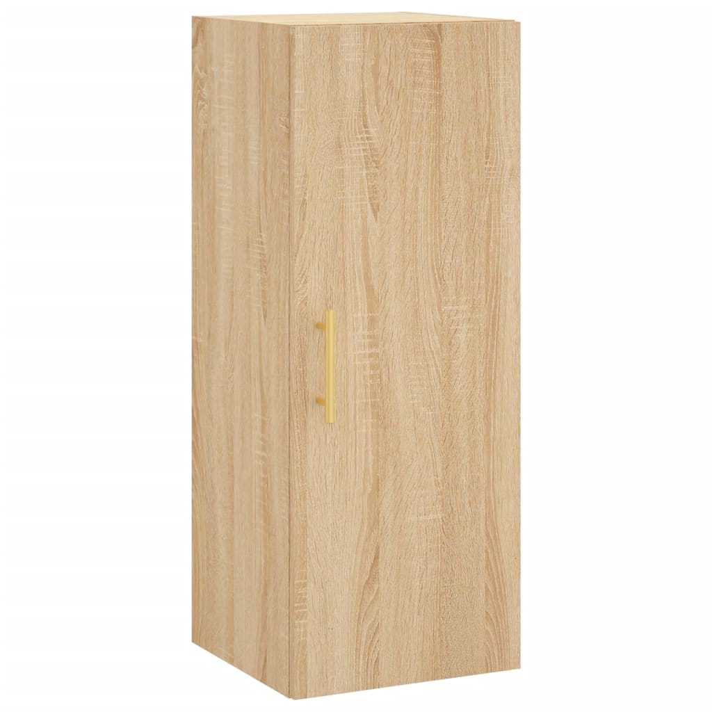 vidaXL Wall Mounted Cabinet Sonoma Oak 34.5x34x90 cm 2