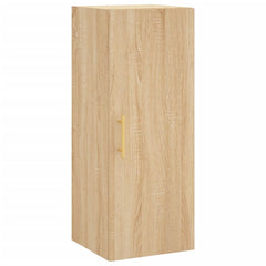 vidaXL Wall Mounted Cabinet Sonoma Oak 34.5x34x90 cm 2