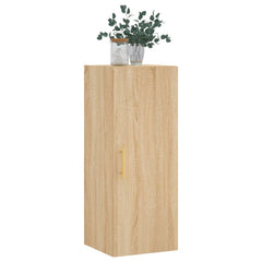 vidaXL Wall Mounted Cabinet Sonoma Oak 34.5x34x90 cm 4