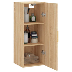 vidaXL Wall Mounted Cabinet Sonoma Oak 34.5x34x90 cm 5