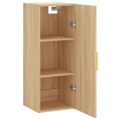 vidaXL Wall Mounted Cabinet Sonoma Oak 34.5x34x90 cm 6