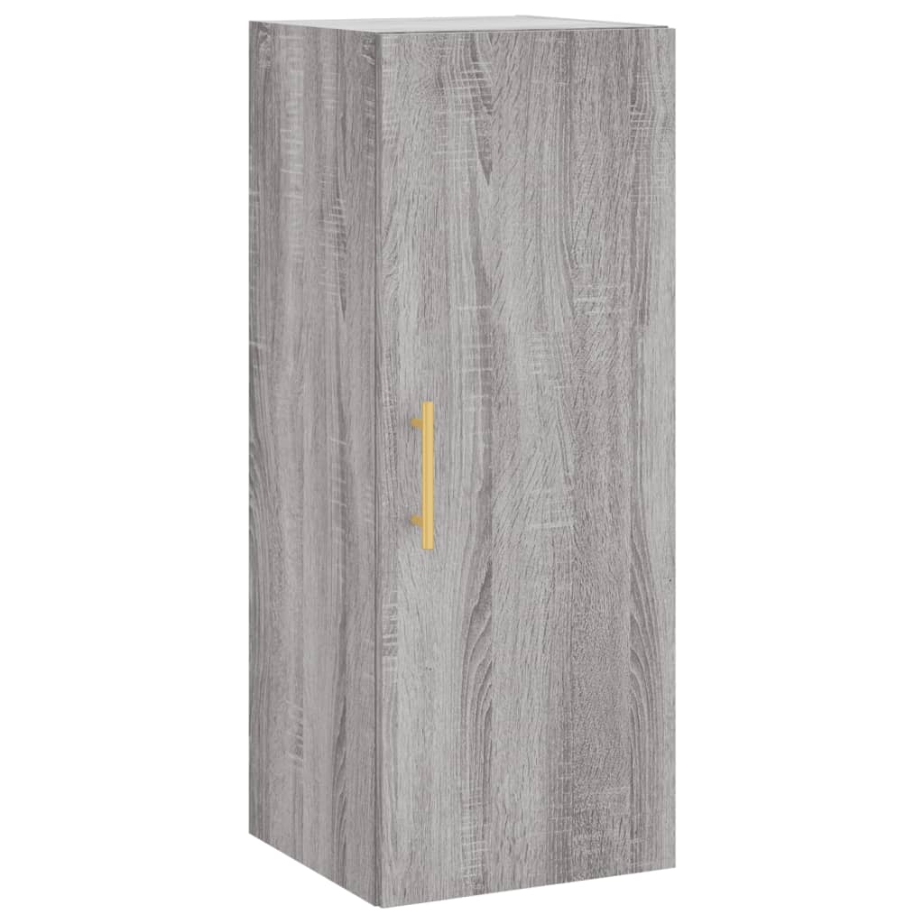 vidaXL Wall Mounted Cabinet Grey Sonoma 34.5x34x90 cm 2