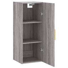 vidaXL Wall Mounted Cabinet Grey Sonoma 34.5x34x90 cm 6