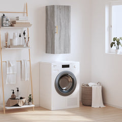 vidaXL Wall Mounted Cabinet Grey Sonoma 34.5x34x90 cm 1