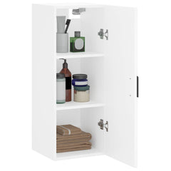 vidaXL Wall Mounted Cabinet White 34.5x34x90 cm 5