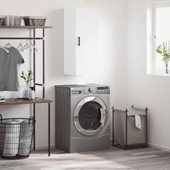 vidaXL Wall Mounted Cabinet White 34.5x34x90 cm 1