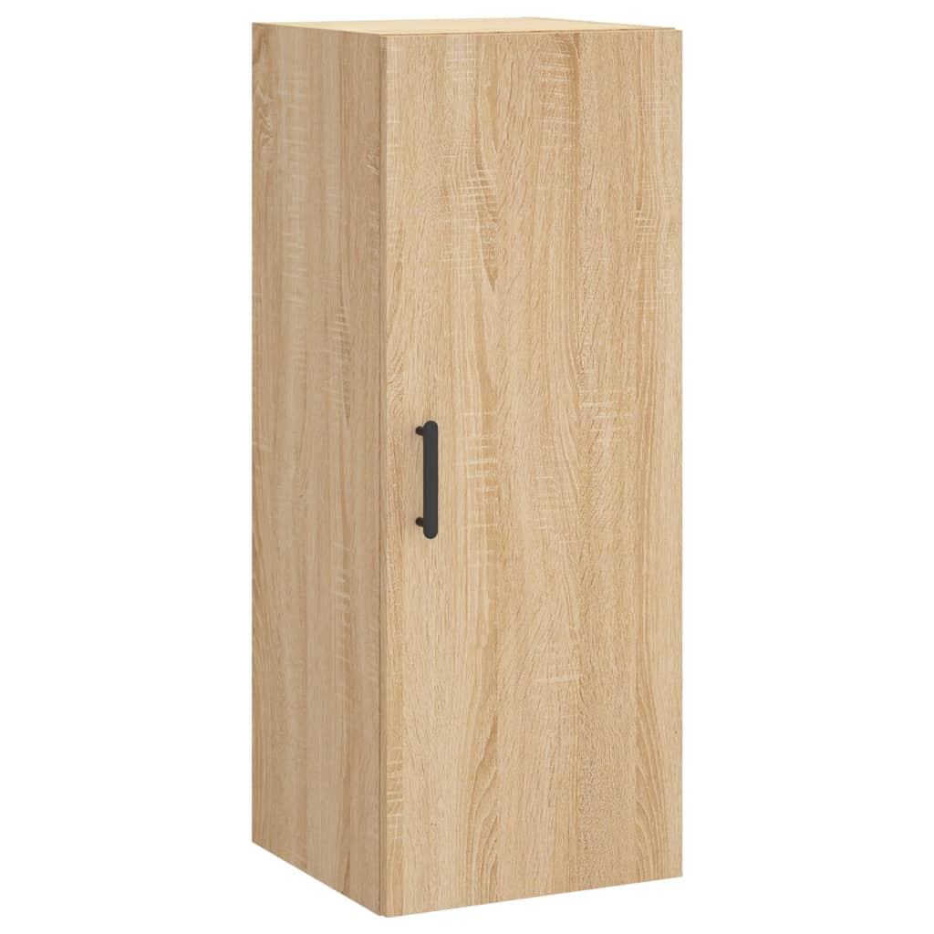 vidaXL Wall Mounted Cabinet Sonoma Oak 34.5x34x90 cm 2