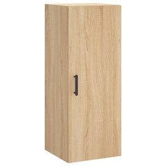 vidaXL Wall Mounted Cabinet Sonoma Oak 34.5x34x90 cm 2