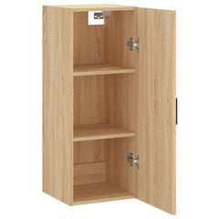 vidaXL Wall Mounted Cabinet Sonoma Oak 34.5x34x90 cm 6