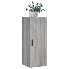 vidaXL Wall Mounted Cabinet Grey Sonoma 34.5x34x90 cm 4