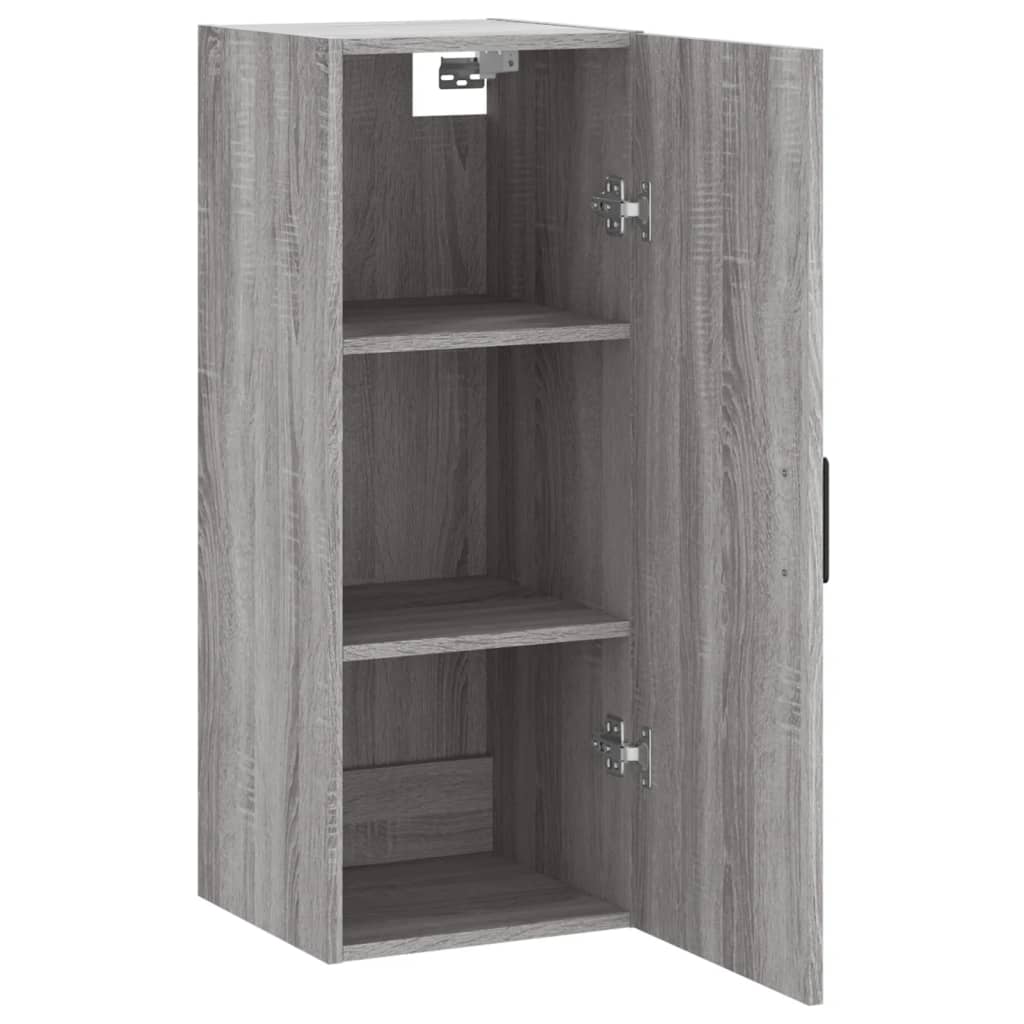 vidaXL Wall Mounted Cabinet Grey Sonoma 34.5x34x90 cm 6