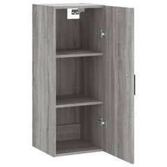 vidaXL Wall Mounted Cabinet Grey Sonoma 34.5x34x90 cm 6