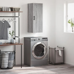 vidaXL Wall Mounted Cabinet Grey Sonoma 34.5x34x90 cm 1