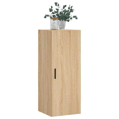 vidaXL Wall Mounted Cabinet Sonoma Oak 34.5x34x90 cm 4