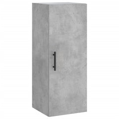 vidaXL Wall Mounted Cabinet Concrete Grey 34.5x34x90 cm 2