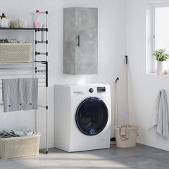 vidaXL Wall Mounted Cabinet Concrete Grey 34.5x34x90 cm 1