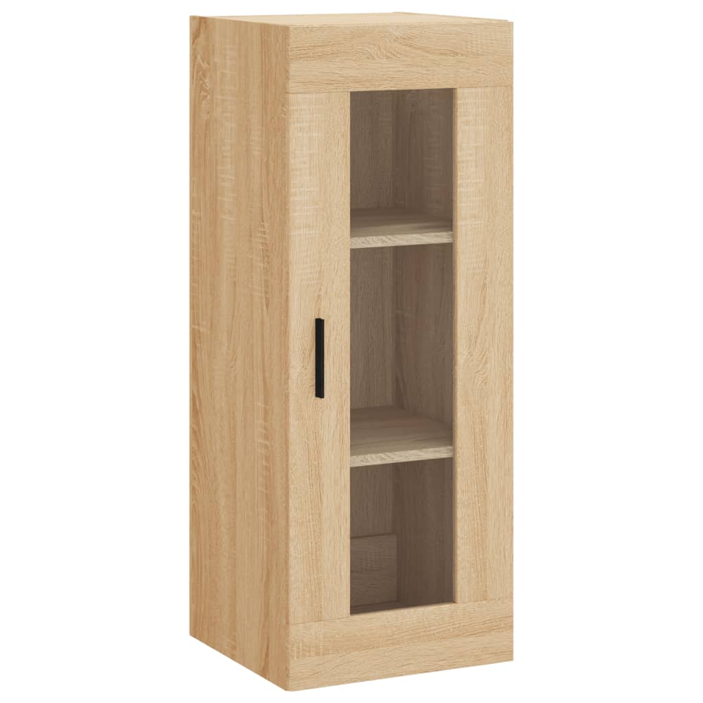 vidaXL Wall Mounted Cabinet Sonoma Oak 34.5x34x90 cm 2