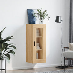 vidaXL Wall Mounted Cabinet Sonoma Oak 34.5x34x90 cm 3
