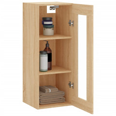 vidaXL Wall Mounted Cabinet Sonoma Oak 34.5x34x90 cm 5