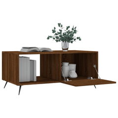 vidaXL Coffee Table Brown Oak 90x50x40 cm Engineered Wood 4