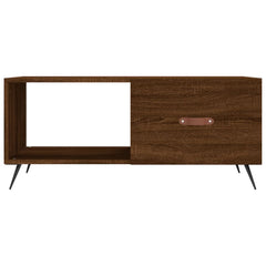 vidaXL Coffee Table Brown Oak 90x50x40 cm Engineered Wood 5