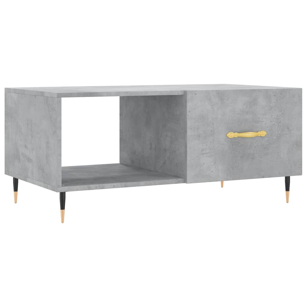 vidaXL Coffee Table Concrete Grey 90x50x40 cm Engineered Wood 2