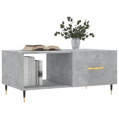 vidaXL Coffee Table Concrete Grey 90x50x40 cm Engineered Wood 3