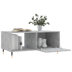 vidaXL Coffee Table Concrete Grey 90x50x40 cm Engineered Wood 4