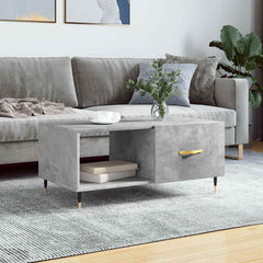 vidaXL Coffee Table Concrete Grey 90x50x40 cm Engineered Wood 1