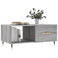 vidaXL Coffee Table Grey Sonoma 90x50x40 cm Engineered Wood 3