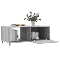vidaXL Coffee Table Grey Sonoma 90x50x40 cm Engineered Wood 4