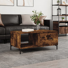 vidaXL Coffee Table Smoked Oak 90x50x40 cm Engineered Wood 1