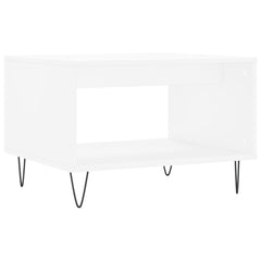 vidaXL Coffee Table White 60x50x40 cm Engineered Wood 2