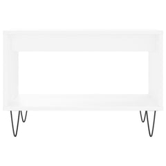 vidaXL Coffee Table White 60x50x40 cm Engineered Wood 4
