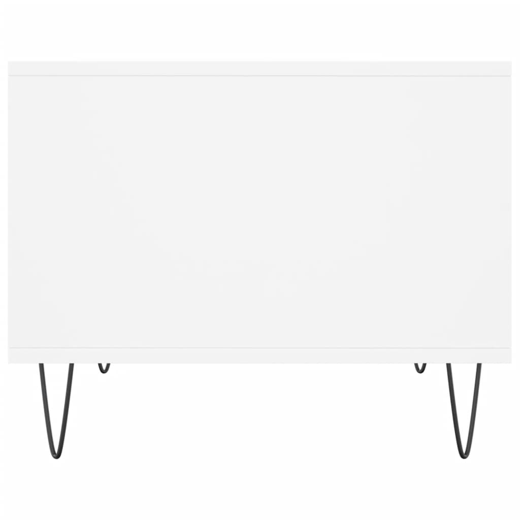 vidaXL Coffee Table White 60x50x40 cm Engineered Wood 5
