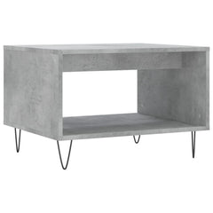 vidaXL Coffee Table Concrete Grey 60x50x40 cm Engineered Wood 2