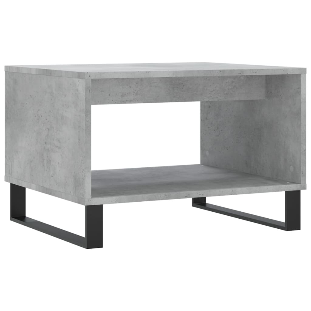 vidaXL Coffee Table Concrete Grey 60x50x40 cm Engineered Wood 2