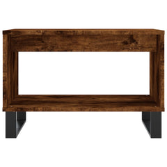 vidaXL Coffee Table Smoked Oak 60x50x40 cm Engineered Wood 4