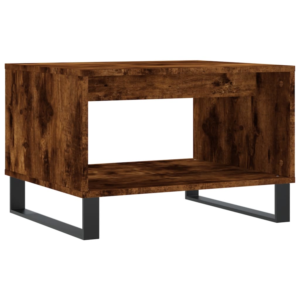 vidaXL Coffee Table Smoked Oak 60x50x40 cm Engineered Wood 6