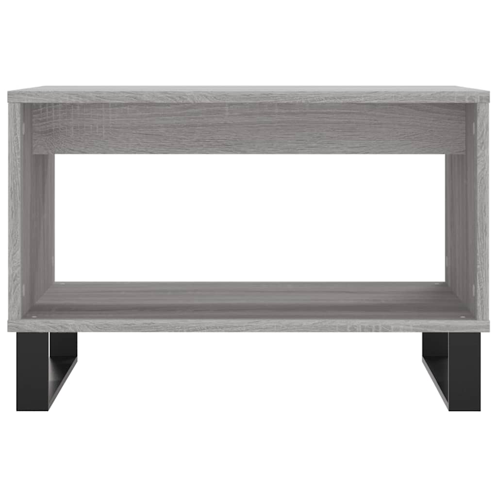 vidaXL Coffee Table Grey Sonoma 60x50x40 cm Engineered Wood 4