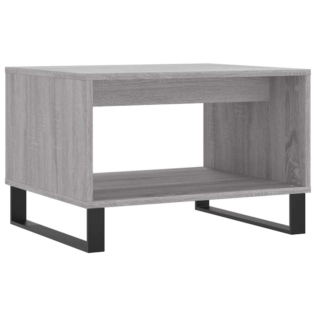 vidaXL Coffee Table Grey Sonoma 60x50x40 cm Engineered Wood 6