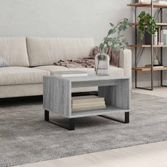 vidaXL Coffee Table Grey Sonoma 60x50x40 cm Engineered Wood 1