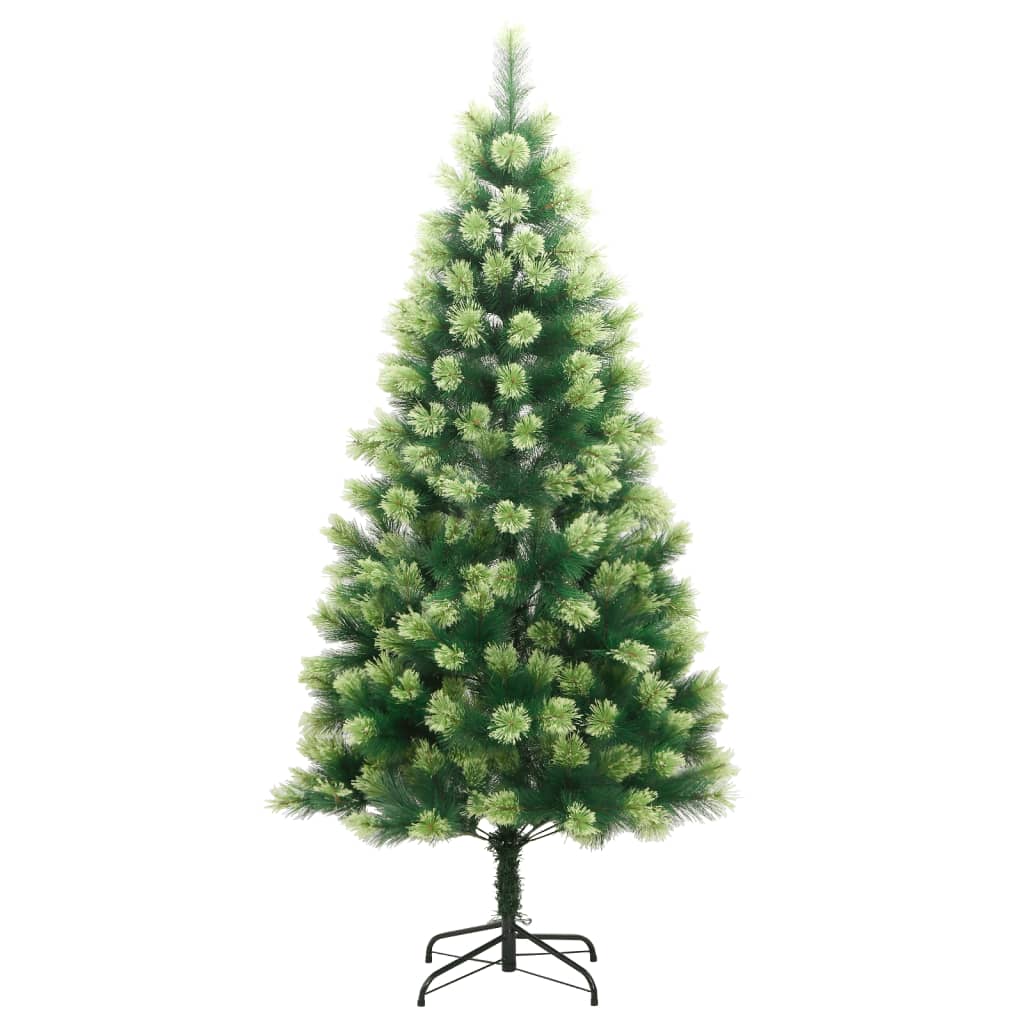 vidaXL Artificial Hinged Christmas Tree with Stand 150 cm 2